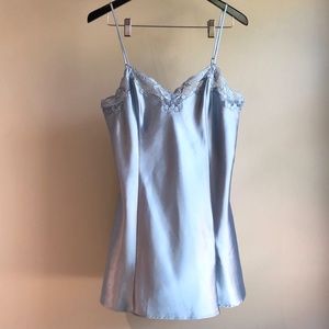 Vintage Victoria’s Secret Blue Satin Slip Dress